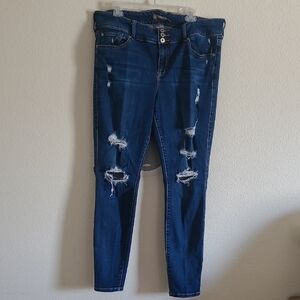 Torrid Distressed Blue Jeans Jeggings for Women Size 18T